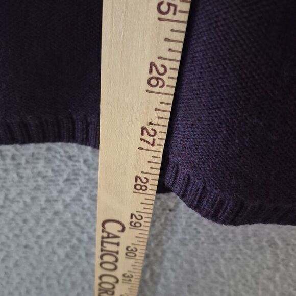 Ibex Women's Purple Knit Merino Wool Sleeveless Sweater Tunic Top Large - Picture 9 of 9